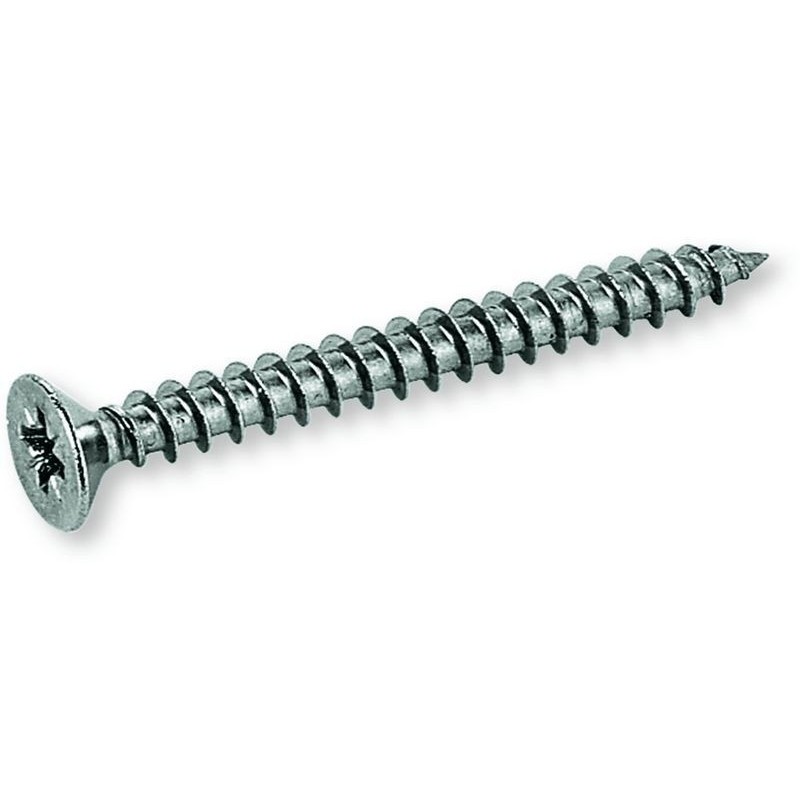 Vis A4 en acier inoxydable pour panneaux d'aggloméré Ø 3,5 mm. Acier inoxydable UNI 6112 AISI 316