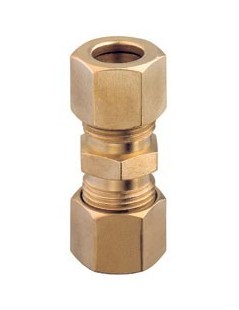 Doppelspitzverbinder aus Messing 6 x 6