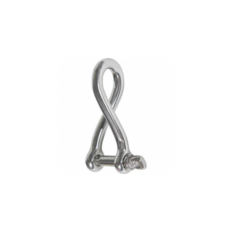 Manille torsadée pour ancres inox aisi 316 6 mm.