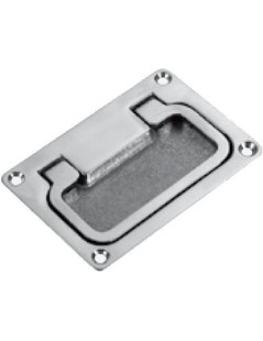 Alzapagliolo Ottone Cromato 74 x 50 mm.