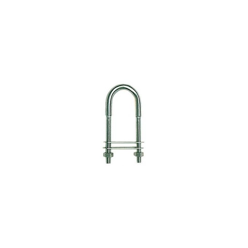 Boulon en U en acier inoxydable Aisi 316 8 mm.