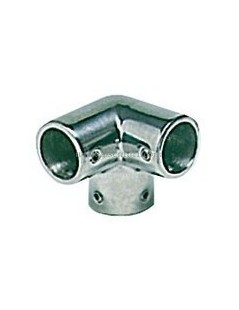 Angolare a tre vie Inox AISI 316 Ø 22 mm.