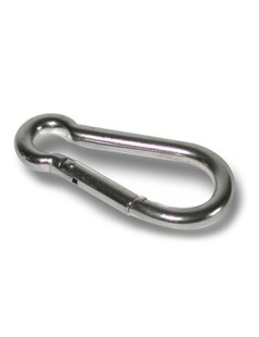 Mousqueton poire 40 mm. acier inoxydable Aisi 316