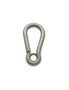 Kong-Birnenkarabiner mit Ösenring 100 mm. Edelstahl Aisi 316