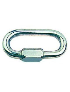 Mousqueton avec fermeture à vis 50 mm. acier inoxydable Aisi 316