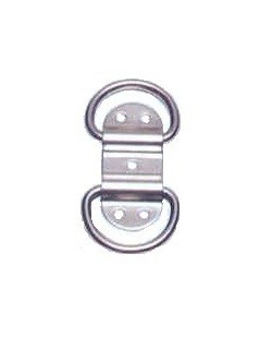 Doppelter Ring aus rostfreiem Stahl Aisi 316 76x32 mm.