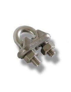 Collier de serrage pour câble Ø6 mm en acier inoxydable Aisi 316