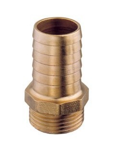 Portagomma maschio ottone 3/4" x 20