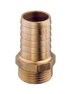 Portagomma maschio ottone 1"1/4 x 40