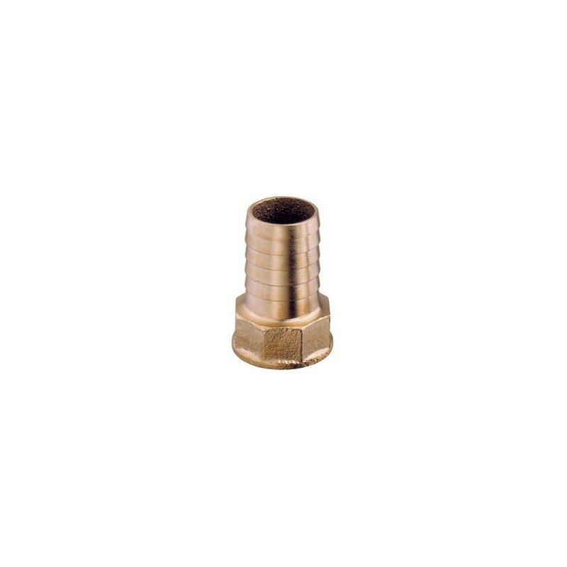 Portagomma femmina ottone 1" x 25