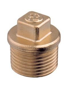 Stecker 1/4" Messing