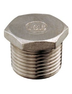Verschlussstopfen 1/2" aus Edelstahl AISI 316