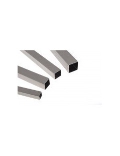Tubo sezione quadra inox AISI 316 40x40x2 mm.