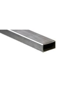 AISI 316 stainless steel rectangular section tube 50x30x2 mm.