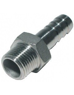 Raccord de tuyau mâle Inox AISI 316 Ø 3/4"