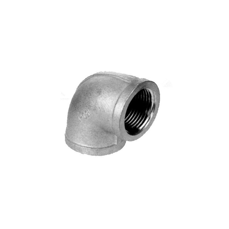 Coude FF 3/4" en acier inoxydable AISI 316