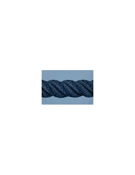 Marineblaues Nylonkabel Ø 16 mm. Hohe Zähigkeit