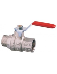 Ball valve male-female 1" Brass Chrome plated