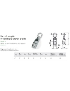 AISI 304/A2 Block für ø 10 mm Kabel.