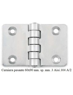 Schweres Scharnier 60x90 mm Aisi 304 /A2