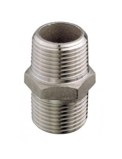 Nippel aus rostfreiem Stahl, männlich und männlich, Aisi 316 1"1/2