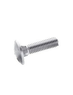 Round head screw with under-head square M10 UNI 5732 stainless steel AISI 316