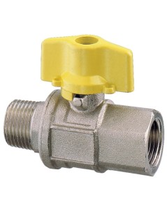 Valvola a sfera M-F 1/2" passaggio totale a farfalla serie "2000"