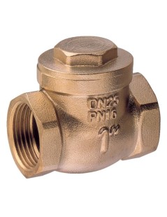 Metal seal clapet valve brass MEASURE G 1"