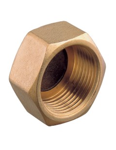 Female plug 1/8" Brass, sandblasted