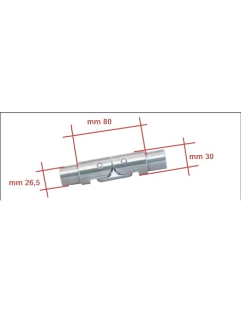 Cerniera per tubo 30x1,5 mm