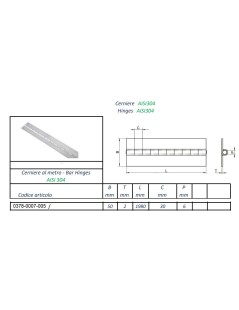 Hinge-MM 50X2X1980 - A2