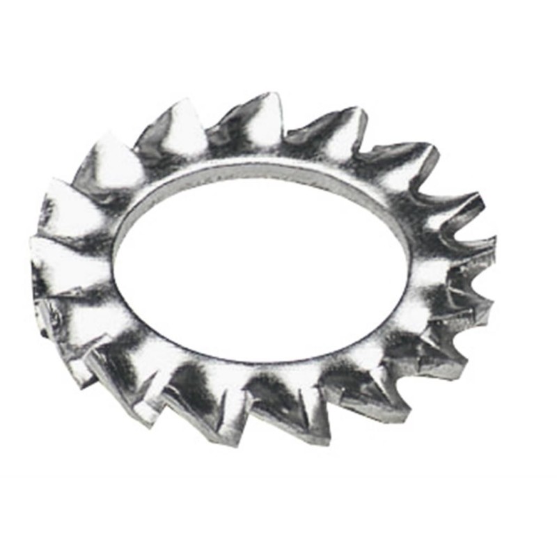 Rondella dentellata acciaio Inox AISI 316