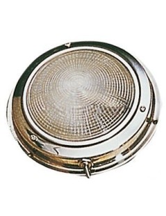 Deckenleuchte aus rostfreiem Stahl Ø außen 140 mm.