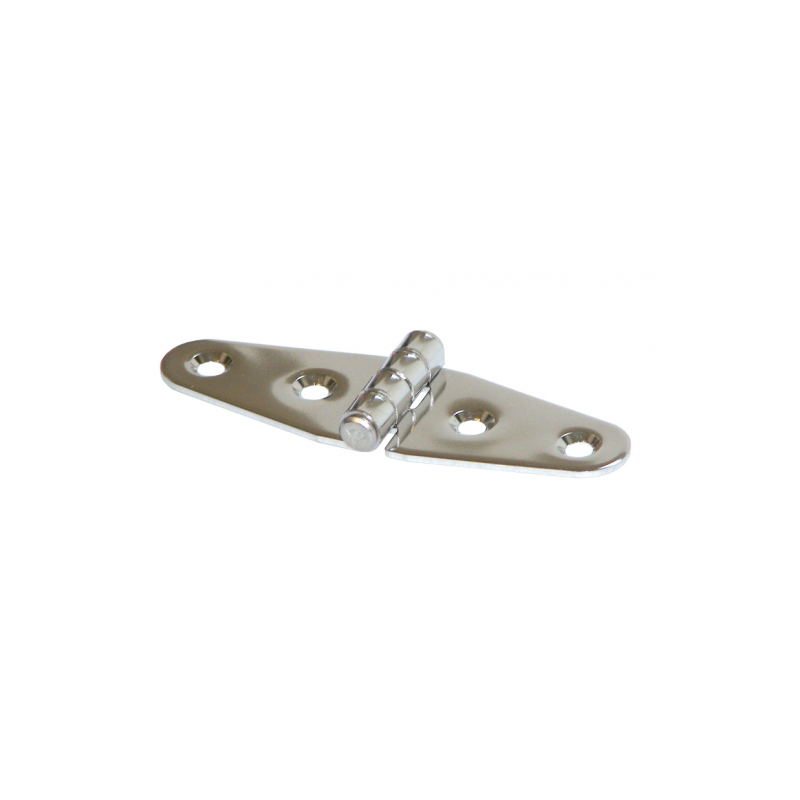 100x30 mm charnière en acier inoxydable Aisi 316 à "aile longue".