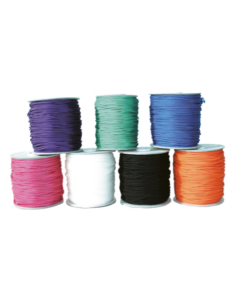 Polypropylene braid Ø 3 mm. Solid colour