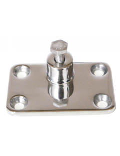 Socle à vis pour store en acier inoxydable AISI 316