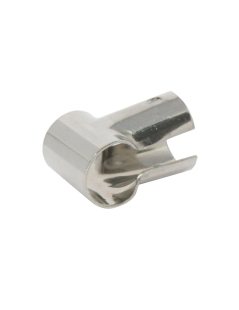 Gerades offenes T-Stück 22 mm. Rostfreier Stahl AISI 316