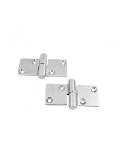 Cerniera sfilabile per porte e cofani motore in acciaio inox Aisi 304 86x50 mm.