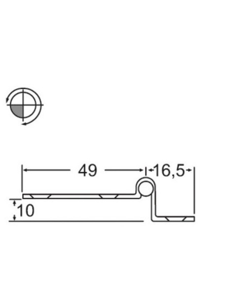 Charnière amovible pour les portes en acier inoxydable Aisi 316