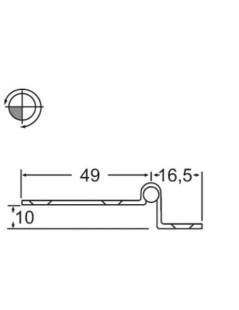 Charnière amovible pour les portes en acier inoxydable Aisi 316