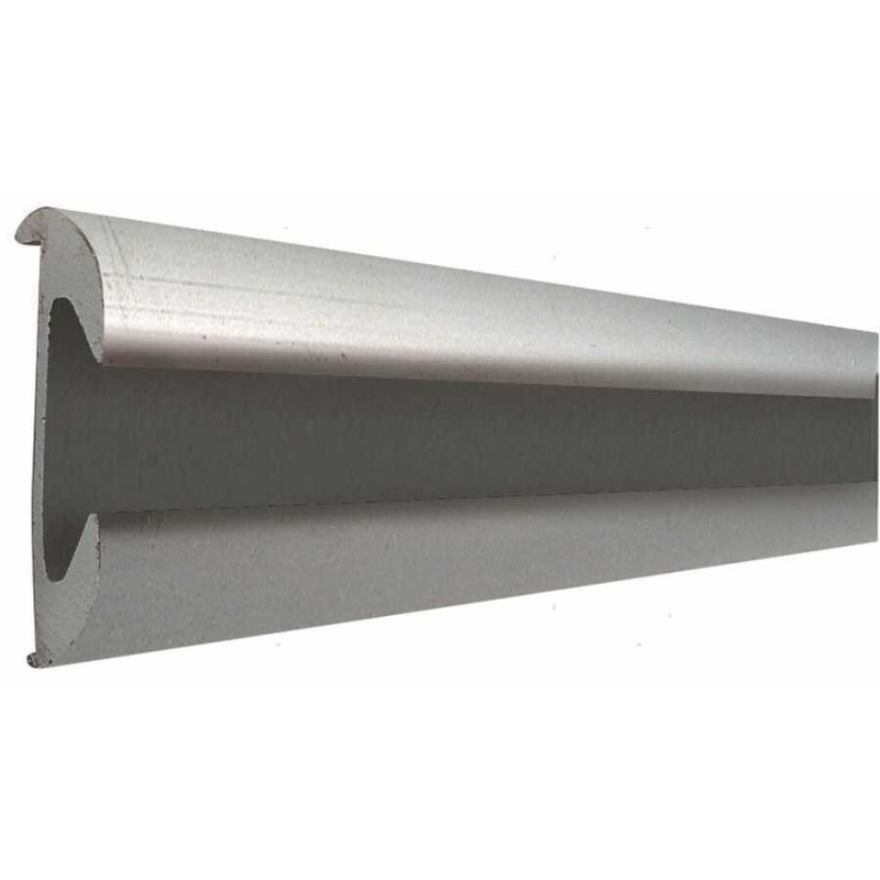 Goulotte en aluminium pour caniveau H37 mm.