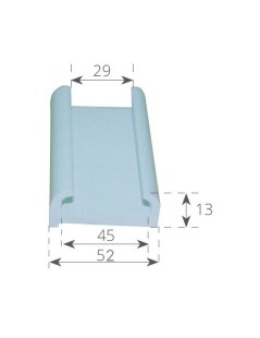 Gaine en PVC pour margelles de 55 mm de large.