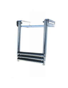 Scaletta acciaio inox scomponibile 3 gradini