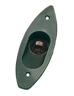 Einbauleuchte PVC-Gehäuse Farbe schwarz Licht rot links 112,5°
