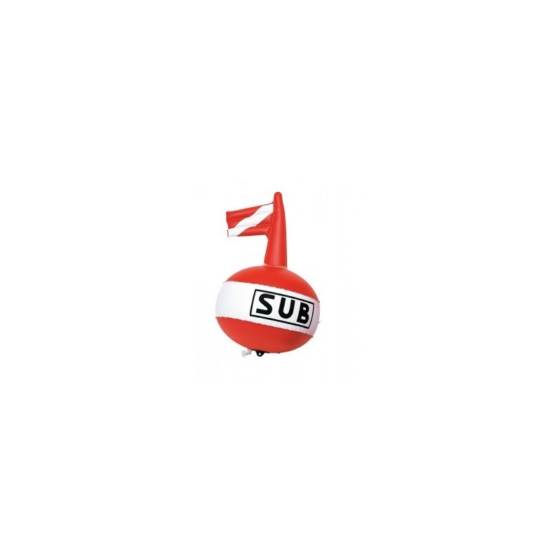 Bouée de plongée gonflable avec drapeau