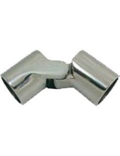 Außenmuffe 90º aus Edelstahl 316 mit Innengewinde für Rohr Ø 22 mm. Edelstahl AISI 316