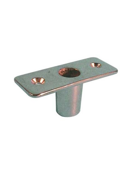 Scalmo ottone cromato diritto e boccola Ø 12 mm.