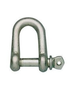 Gerader verzinkter Stahlbügel 6 mm.