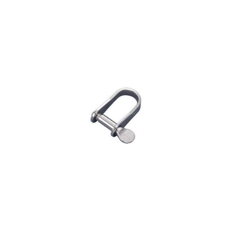 Manille pressée en acier inoxydable aisi 316 4 mm.