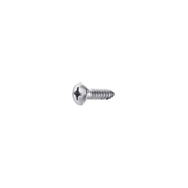 Vite autofilettante testa svasata a goccia e taglio a croce Ø 3,5 mm. UNI 6956 acciaio inox AISI 316